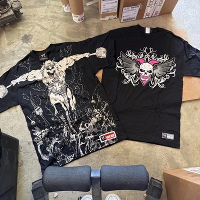 WWE Triple H Shirt Size M 2008 Eversoris Destroyer & Bret Hart Hitman Skull 2008 - Image 1 of 4