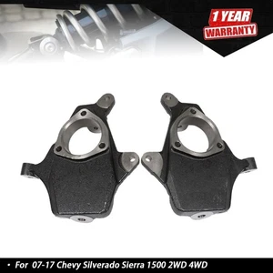 2" Drop Spindle Set For Chevy Silverado Sierra 1500 2WD 4WD Pair(2) 07-17 - Picture 1 of 7
