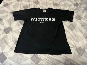 Vintage Y2K Nike LeBron Witness LBJ23 T-shirt uomo media nera - Foto 1 di 6