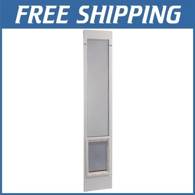 Transparent Vinyl Flap, Easy Install Aluminum Pet Patio Door - Image 1 of 4