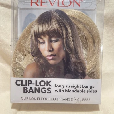 Revlon Weave Clip-Lok Bangs Dark Blonde Long Straight Bangs Blendable Sides - Image 1 of 2