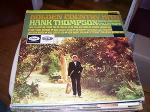 HANK THOMPSON & HIS BRAZO VALLEY BOYS GOLDEN COUNTRY HITS-LP-NM-BLACK CAPITOL - Picture 1 of 2