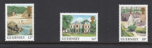 (142755) Baliwick Views 18p 16p 12p Definitives GB Guernsey MNH 1989/91 - Picture 1 of 1