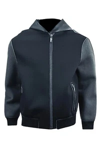 Authentic Elie Tahari Men's rayon leather details jacket US XL - Picture 1 of 8