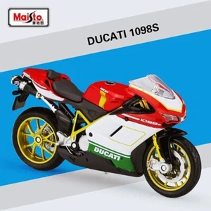 Maisto 1:18 DUCATI 1098S Motorcycle Model Diecast MOTOGP Racing Toy Gift NEW BOX - Picture 1 of 16
