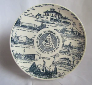 COLLECTORS PORCELAIN PLATE FOSTORIA BICENTENNIAL FESTIVAL AUG. 14-21. 1776-1976 - Picture 1 of 3