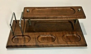 Vintage Men Wood Dresser Valet, Desk Organizer, Watch, Coin Caddy - Picture 1 of 12