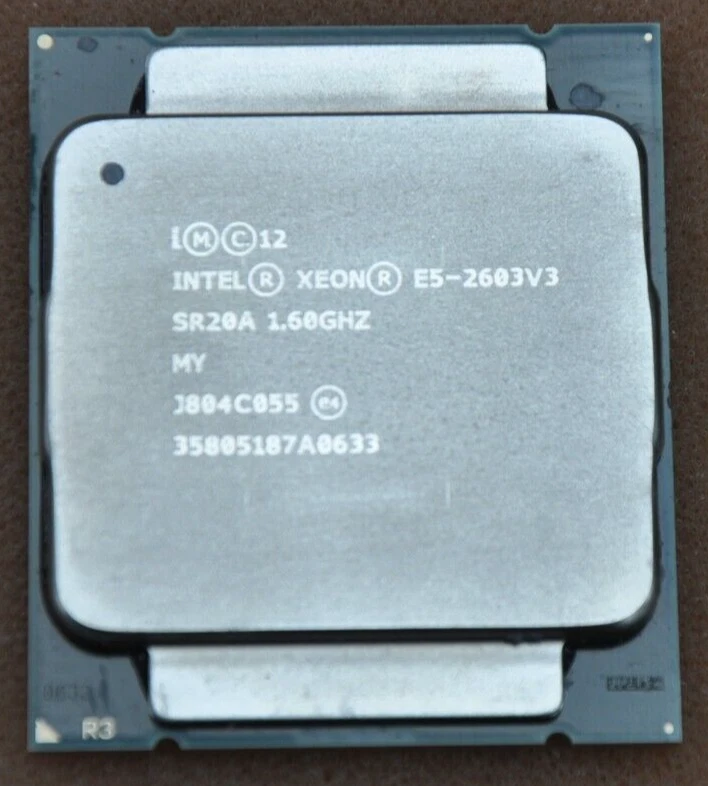 Intel E5-2603 V3 SR20A 1.60Ghz 6-core 6 Threads XEON CPU 85W DDR4-1600 Foto 1 de 1