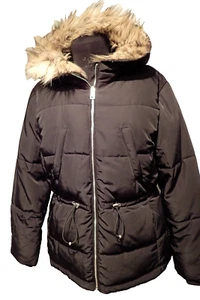 H+M💜DIVIDED💜Winter Jacke*Parka schwarz wattiert💜Fellkapuze💜Gr.40 wie Neu - Bild 1 von 8
