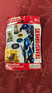TRANSFORMERS AR Tokens 4 per pack Age of Extinction AOE Augmented Reality SEALED - Picture 1 of 2