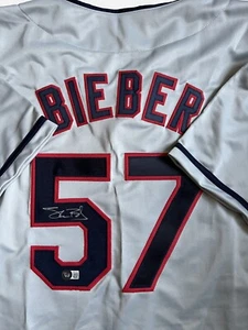 SHANE BIEBER Signed Cleveland Guardians Jersey with Beckett COA - Picture 1 of 5