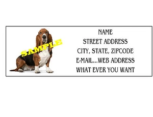 ETIQUETAS DE DIRECCIÓN BASSET HOUND GENIALES!!! #1 - Imagen 1 de 1
