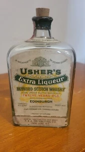 Bottiglia Whisky Scozzese Ediburgh Vintage Usher's Extra Liquore Dodici Anni - Foto 1 di 7