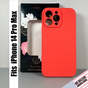 Funda para iPhone 14 Pro Max - Naranja Fuego | Silicona Líquida | Ajuste Ajustado - Imagen 1 de 15