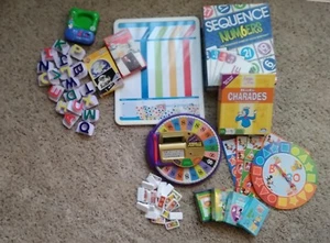 LOT School Supplies Educational Learning Games Math spelling Phonics Cards EUC - Picture 1 of 3