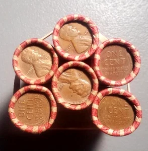 6 Wheat Cent Rolls (300) All sorted by Decades *713* - Picture 1 of 5