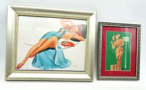 Peter Driben RePrints (2) Framed Pin-up Art. Man Cave Garage - Picture 1 of 10