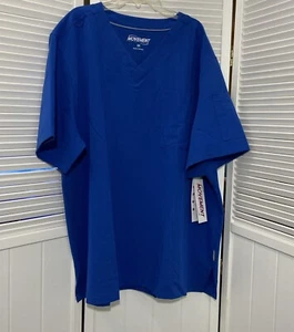 Butter Soft Movement Men Scrub Top 2X Royal Blue Short Sleeve NWT  Pocket MBS377 - Picture 1 of 11