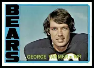 Topps George Farmer RC 1972 Chicago Bears #84 - Imagen 1 de 2