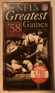 The NFL’s Greatest Games '58 Championship VHS Sealed - Bild 1 von 2