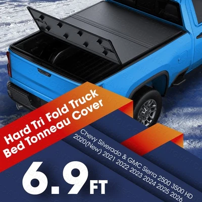 Cubierta rígida Tonneau de caja de camión de 6,9 ft para Chevy Silverado Sierra 2500 3500HD 20-25 Foto 1 de 4
