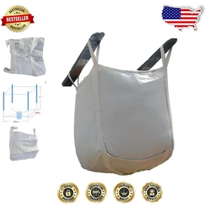 Paquete de 5 bolsas de toneladas de polipropileno de alta resistencia con puerto de descarga - capacidad de 2 toneladas - Imagen 1 de 8
