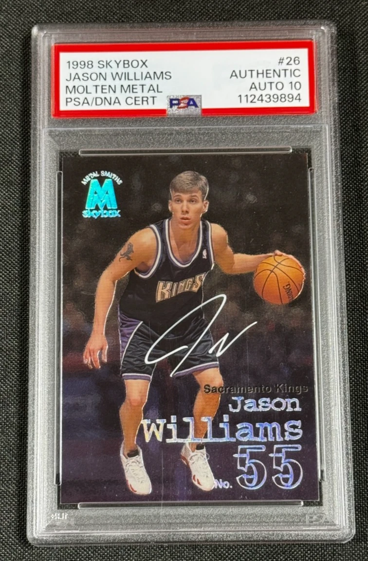 Jason Williams Professional Sports Authenticator (PSA) Basketball