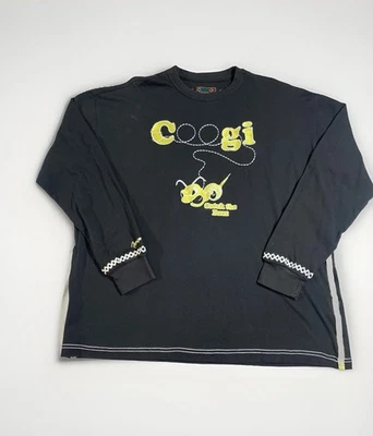 Camiseta COOGI L/S Antiga Preta Rara Amarela Bordada Abelha “Catch The Buzz” XXL - Imagem 1 de 4