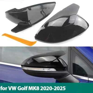 2x Side Mirror Cap for Volkswagen Golf 8 MK8 VIII 2021-2025 without Blind Spot - Picture 1 of 21