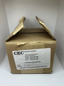 CEC Industrial / Aviation Vibration Velocity Transducer (PART #4-123-0001) - Picture 1 of 4