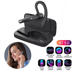 Trucker Auriculares Inalámbricos Bluetooth Auricular Doble Micrófono Cancelación de Ruido Auricular - Imagen 1 de 24
