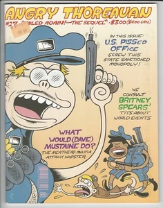 Angry Thoreauan 27 Music Zine Britney Spears Boss Hogg Megadeth Peter Bagge - Imagen 1 de 2