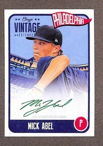 2020 Onyx Vintage Extended Green Ink On Card Auto Mick Abel #EAMA /50 - Picture 1 of 3