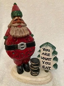 Kurt S. Adler Bolinger You Are What You Eat 8.5" Cookie Santa Figure - Picture 1 of 2