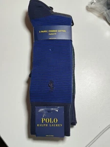 Polo Ralph Lauren Men's Socks Antimicrobial Comfort Fit Soft 3 Pairs Size 10-13 - Picture 1 of 6