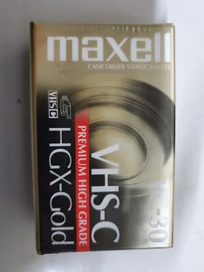 Maxell HGX-Gold TC-30 Premium High Grade Camcorder Video Tape VHS-C NEW - Picture 1 of 2