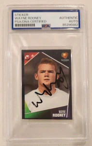 Pegatina firmada por Wayne Rooney Panini Euro 2004 con certificado de autenticidad PSA/DNA RC novato Inglaterra - Imagen 1 de 2