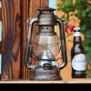 Vintage Kerosene Paraffin Oil Lantern Night Lamp Outdoor Camping Hurricane Light - Picture 1 of 4