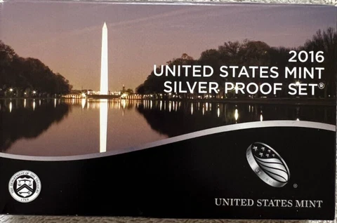2016 US Mint Silver Proof Set Cover