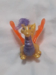1996 McDonald's Kids Meal Toy Littlest Pet Shop Gold Yellow Dragon WORKS - Picture 1 of 6