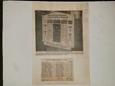 A's Cubs Philadelphia Bulletin Scoreboard Model Box Score 1929 World Series Sh