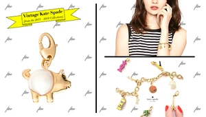 KATE SPADE SCHWEIN CHARM WIE CHARM ARMBAND FANTASIE PERLE SÜSSE SCHÄTZE - Bild 1 von 24