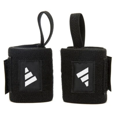 Adidas Wrist Wraps Weight Lifting Gym Power Bodybuilding Training Supports - image 1 of 4