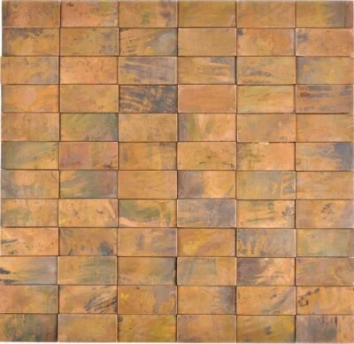 Mosaïque De Cuivre En Bâtonnets Carreaux Marron Pour Mur 49-1514_F | 10 Tapis - Photo 1/4