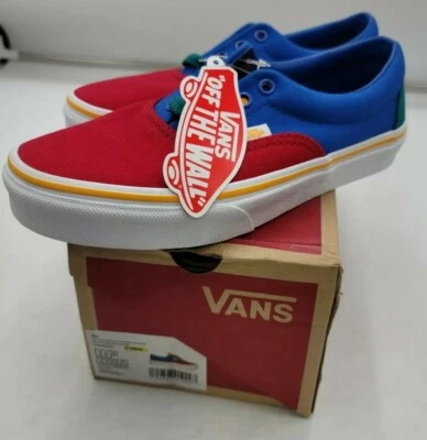 Vans Primary Block Era Lapis Red/Blue/Green/White, Kids Size 3.5K - Image 1 of 4