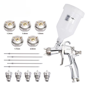 Professional R500 LVLP Spray Gun Water Based Oil Paint 1.3/1.4/1.5/1.7/2.0Nozzle - Picture 1 of 32