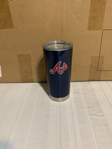 Atlanta Braves MLB 20oz Blue Tumbler Cup Mug Logo Brands New Cover