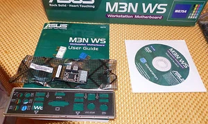 ASUS M3N WS AM2+AM2 HDMI ATX AMD MB IO SHIELD #619 GENUINE ASUS - Picture 1 of 1