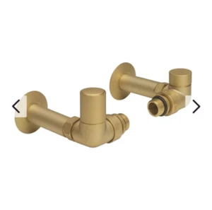 Crosswater MPRO Eckheizkörperventile - gebürstetes Messing - Bild 1 von 3