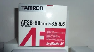 Tamron AF 28-80mm f/3.5-5.6 Aspherical Autofocus Lens for Minolta in box - Picture 1 of 10